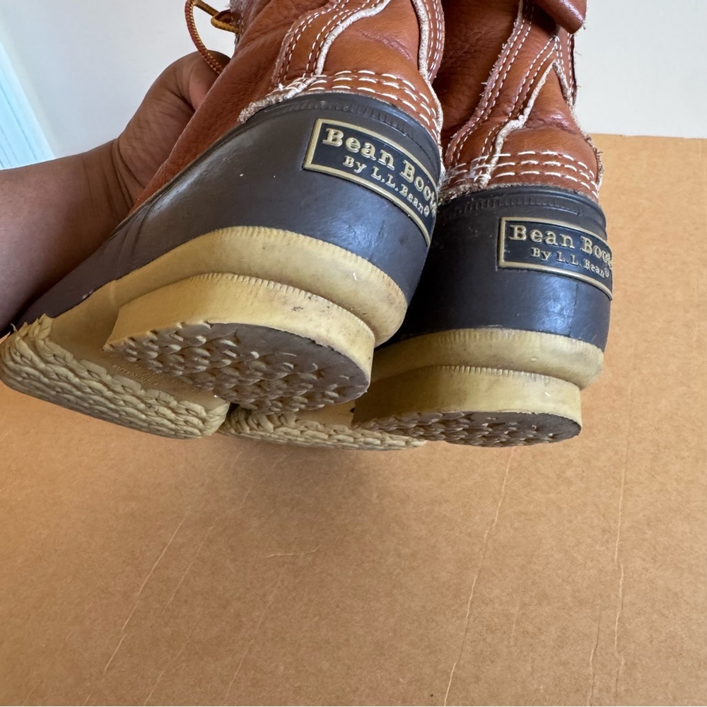 LL Bean Boots Duck Shearling Lined Insulated - Picture 8 of 12